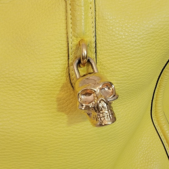 Alexander McQueen Skull Padlock yellow Tote - Picture 6 of 16